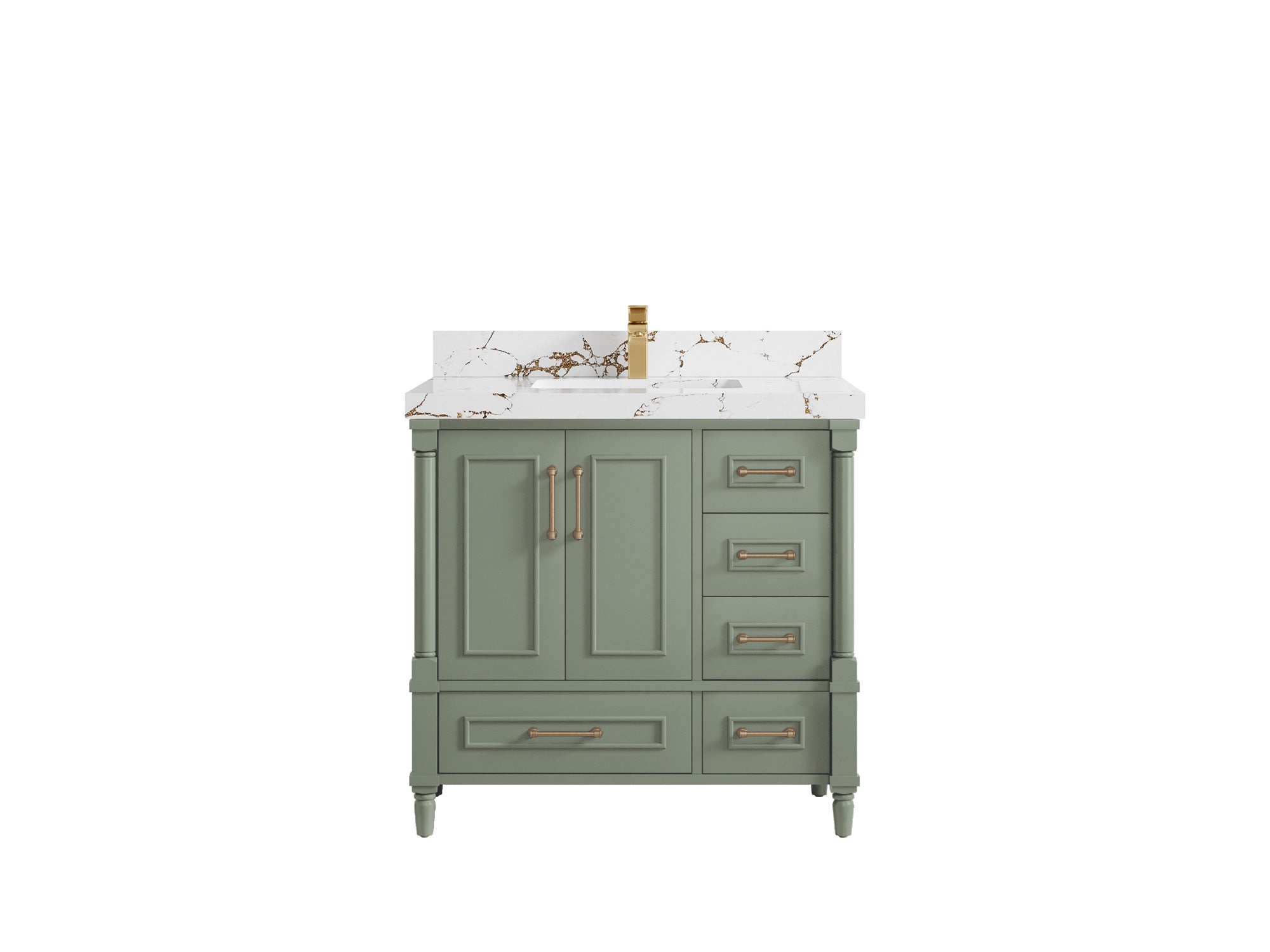Aberdeen 36 in. W x 22 in. D Center Sink Bathroom Vanity - Willow Bath and Vanity