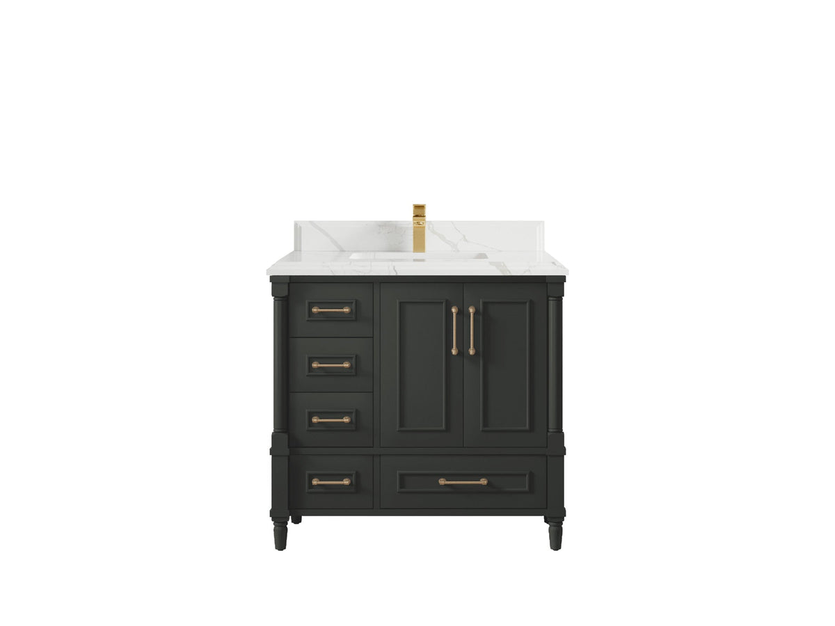 Aberdeen 36 in. W x 22 in. D Center Sink Bathroom Vanity - Willow Bath and Vanity