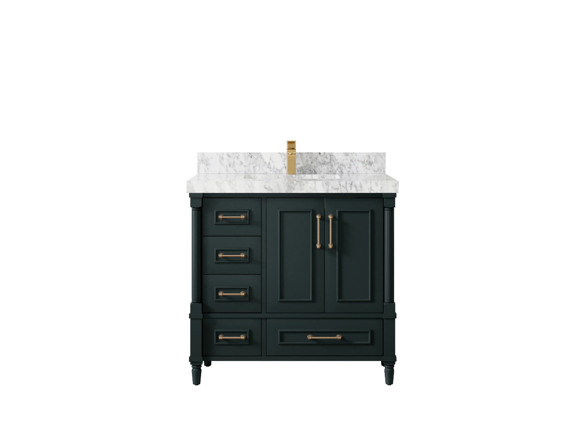 Aberdeen 36 in. W x 22 in. D Center Sink Bathroom Vanity - Willow Bath and Vanity