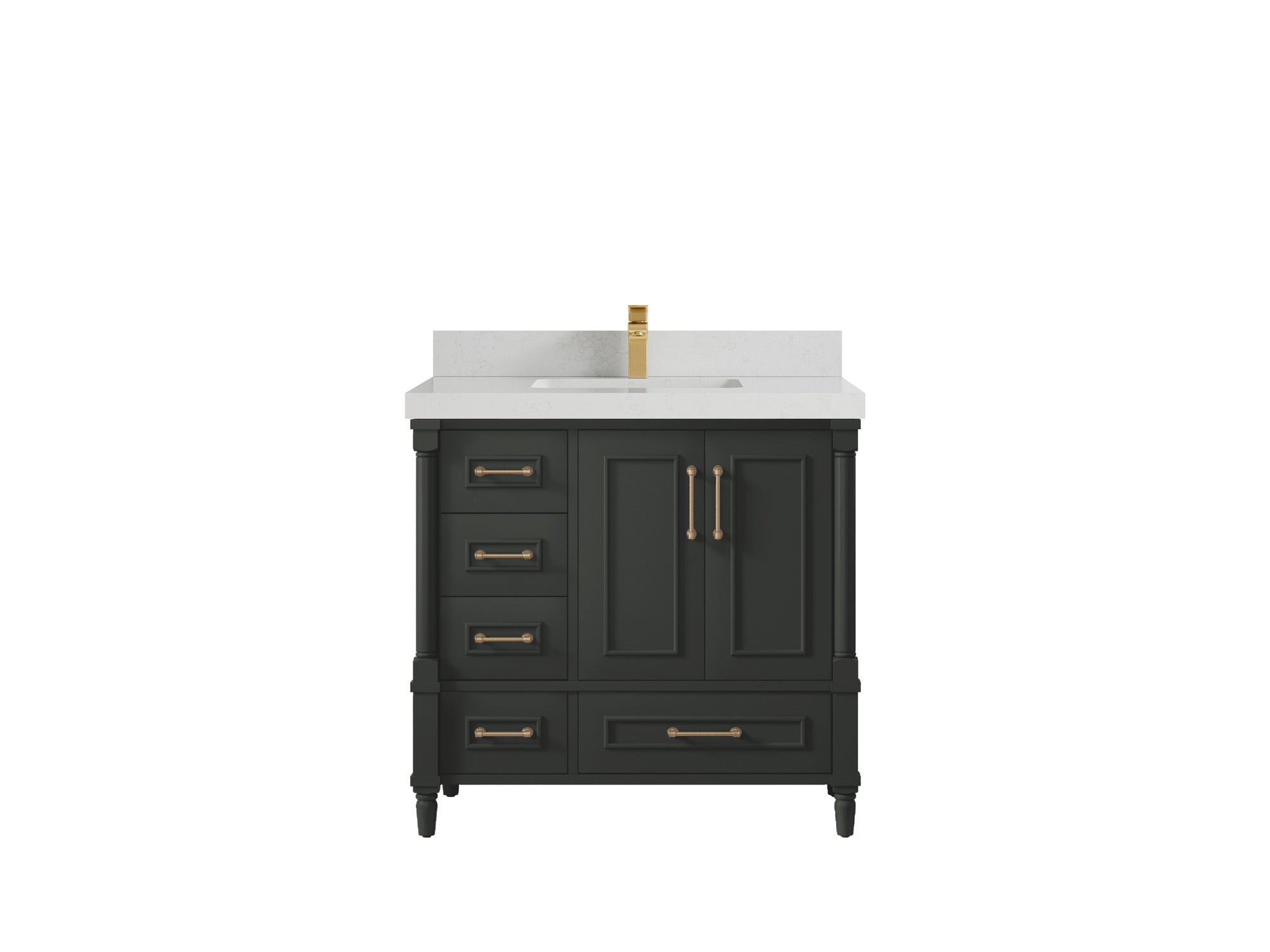 Aberdeen 36 in. W x 22 in. D Center Sink Bathroom Vanity - Willow Bath and Vanity