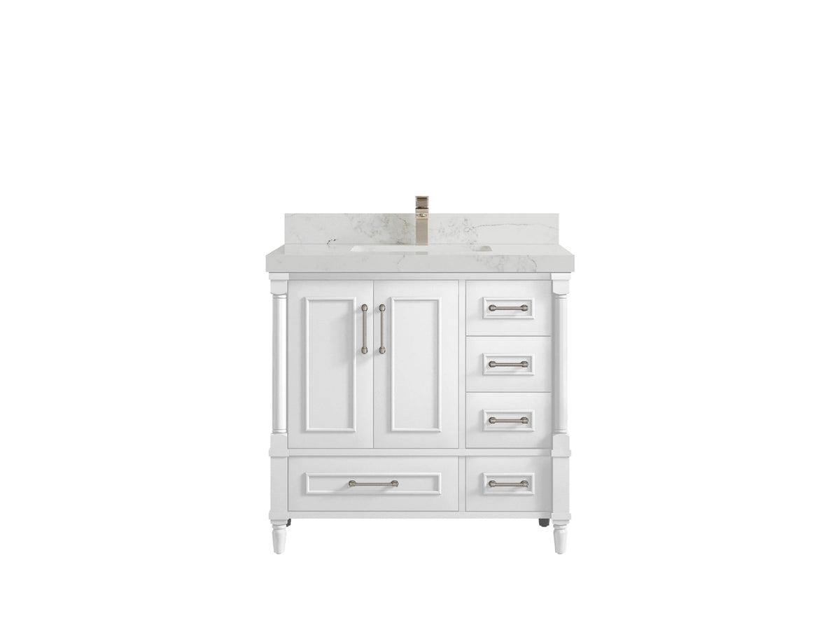 Aberdeen 36 in. W x 22 in. D Center Sink Bathroom Vanity - Willow Bath and Vanity