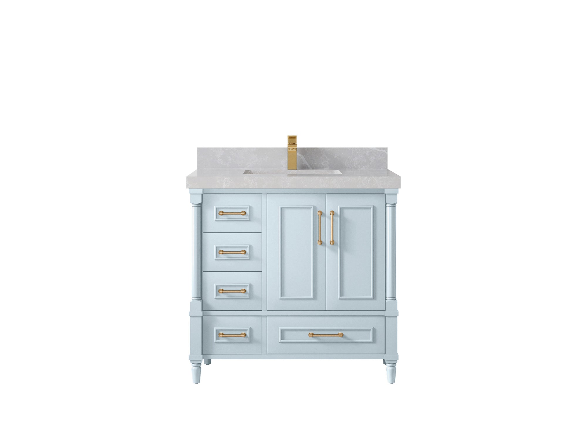 Aberdeen 36 in. W x 22 in. D Center Sink Bathroom vanity - Willow Bath and Vanity