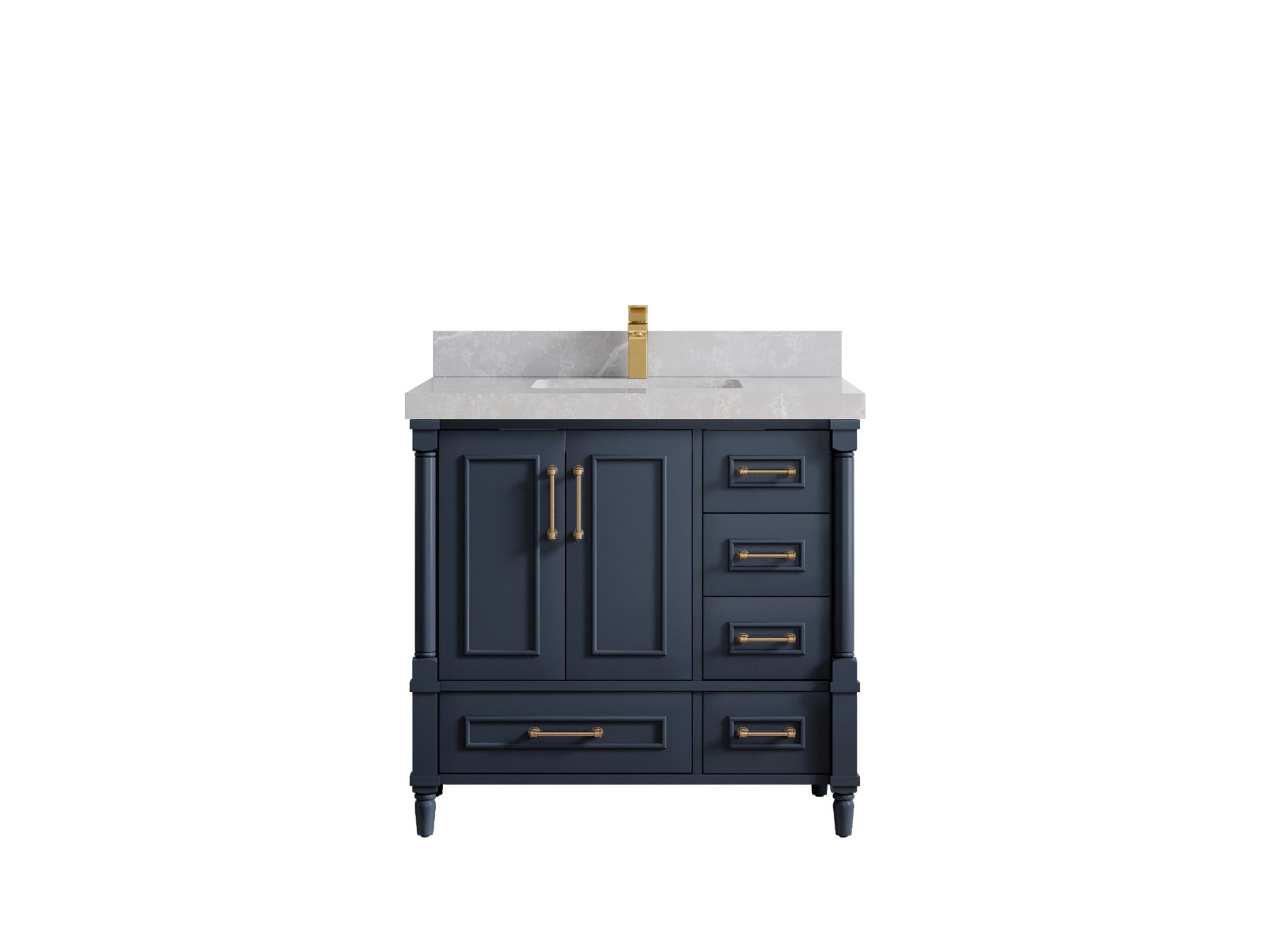 Aberdeen 36 in. W x 22 in. D Center Sink Bathroom Vanity - Willow Bath and Vanity