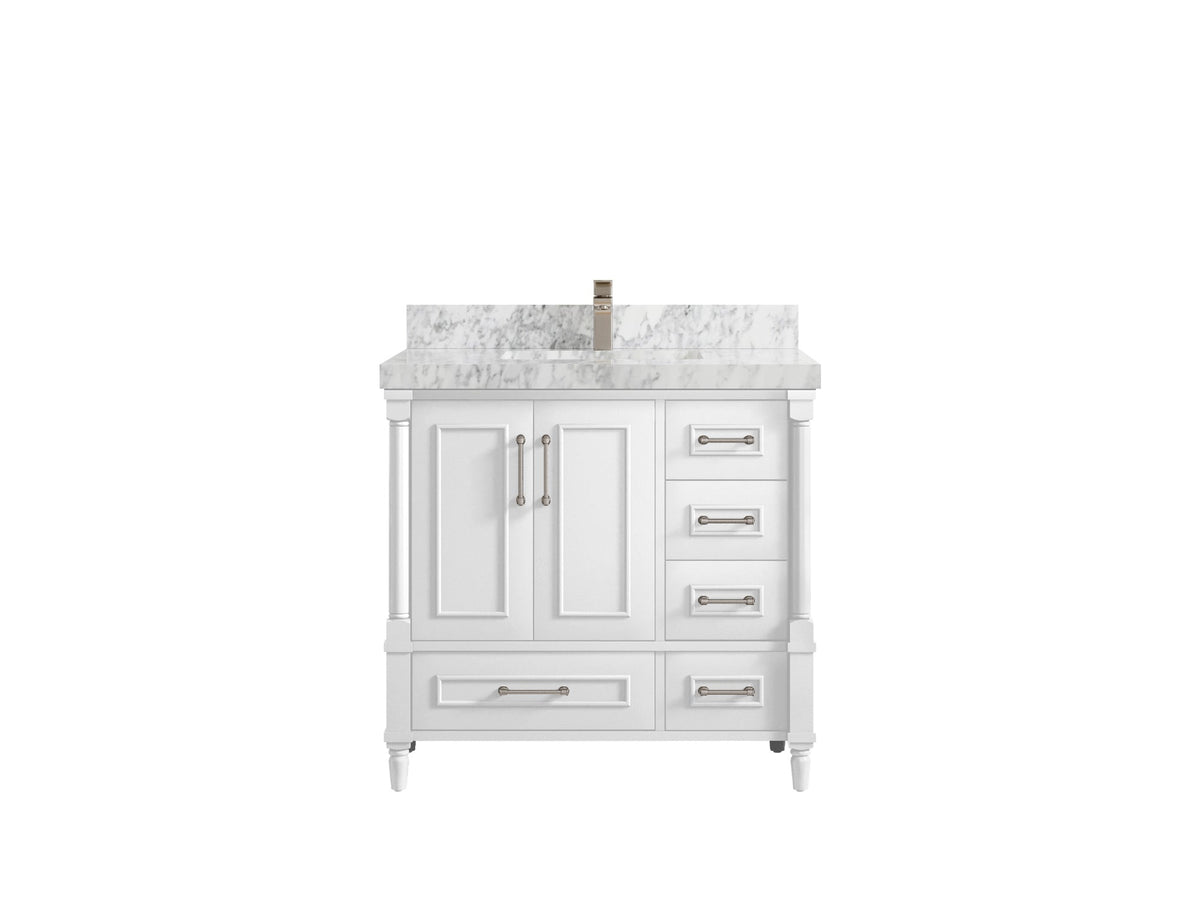 Aberdeen 36 in. W x 22 in. D Center Sink Bathroom Vanity - Willow Bath and Vanity