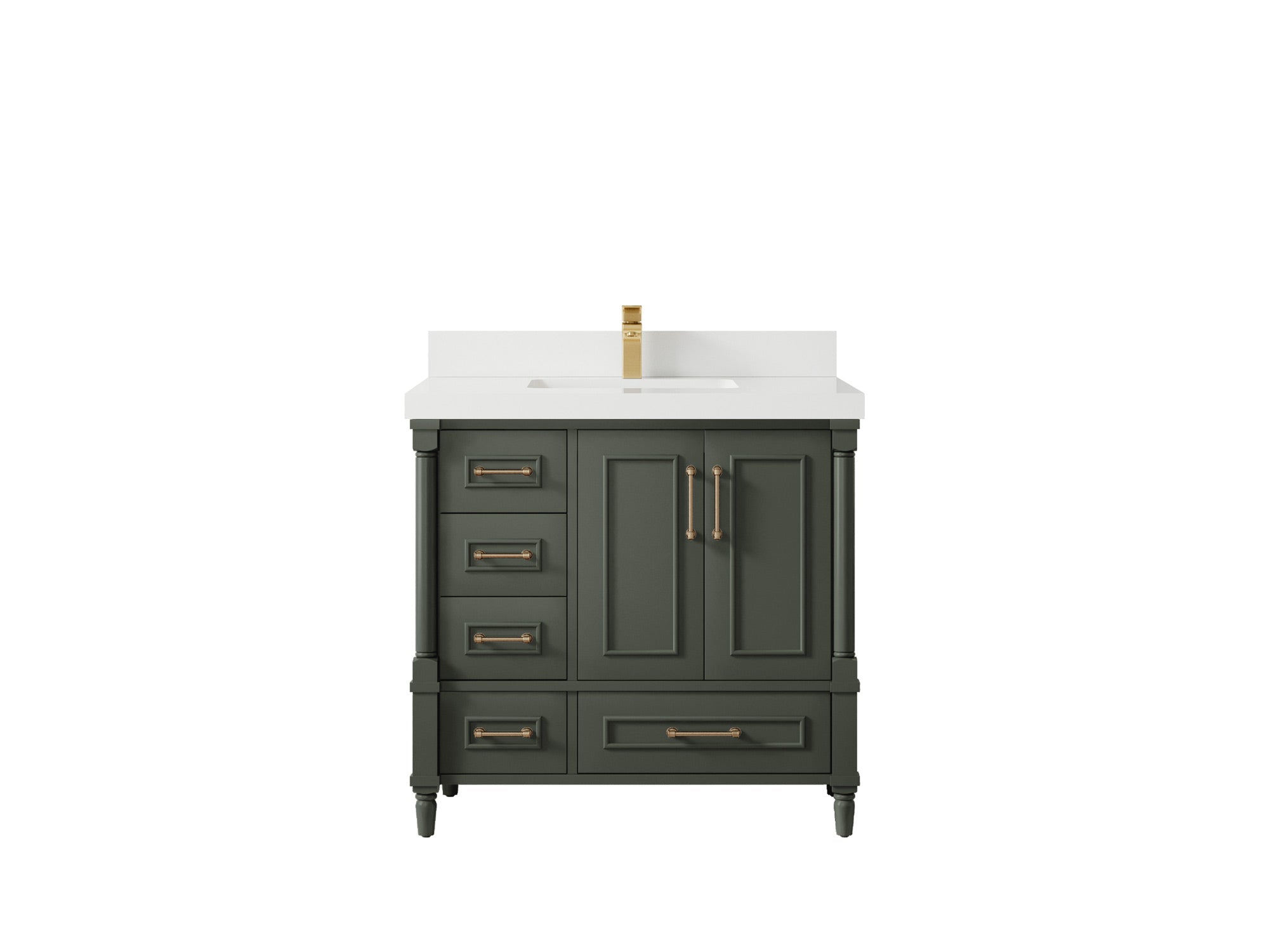 Aberdeen 36 in. W x 22 in. D Center Sink Bathroom vanity - Willow Bath and Vanity