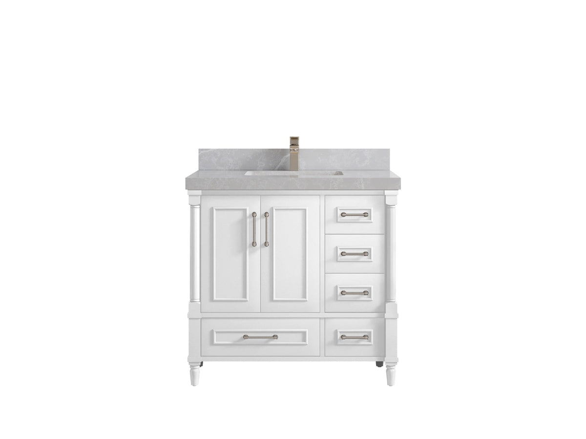 Aberdeen 36 in. W x 22 in. D Center Sink Bathroom Vanity - Willow Bath and Vanity