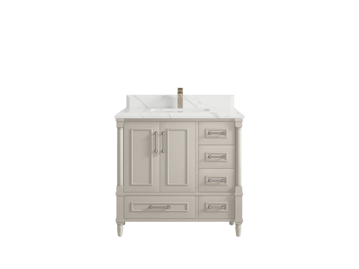 Aberdeen 36 in. W x 22 in. D Center Sink Bathroom Vanity - Willow Bath and Vanity