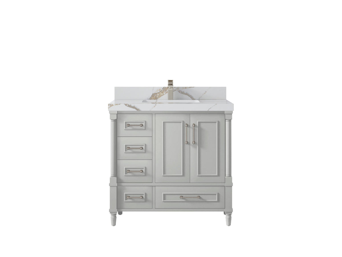Aberdeen 36 in. W x 22 in. D Center Sink Bathroom Vanity - Willow Bath and Vanity