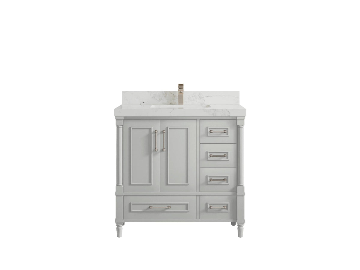 Aberdeen 36 in. W x 22 in. D Center Sink Bathroom Vanity - Willow Bath and Vanity