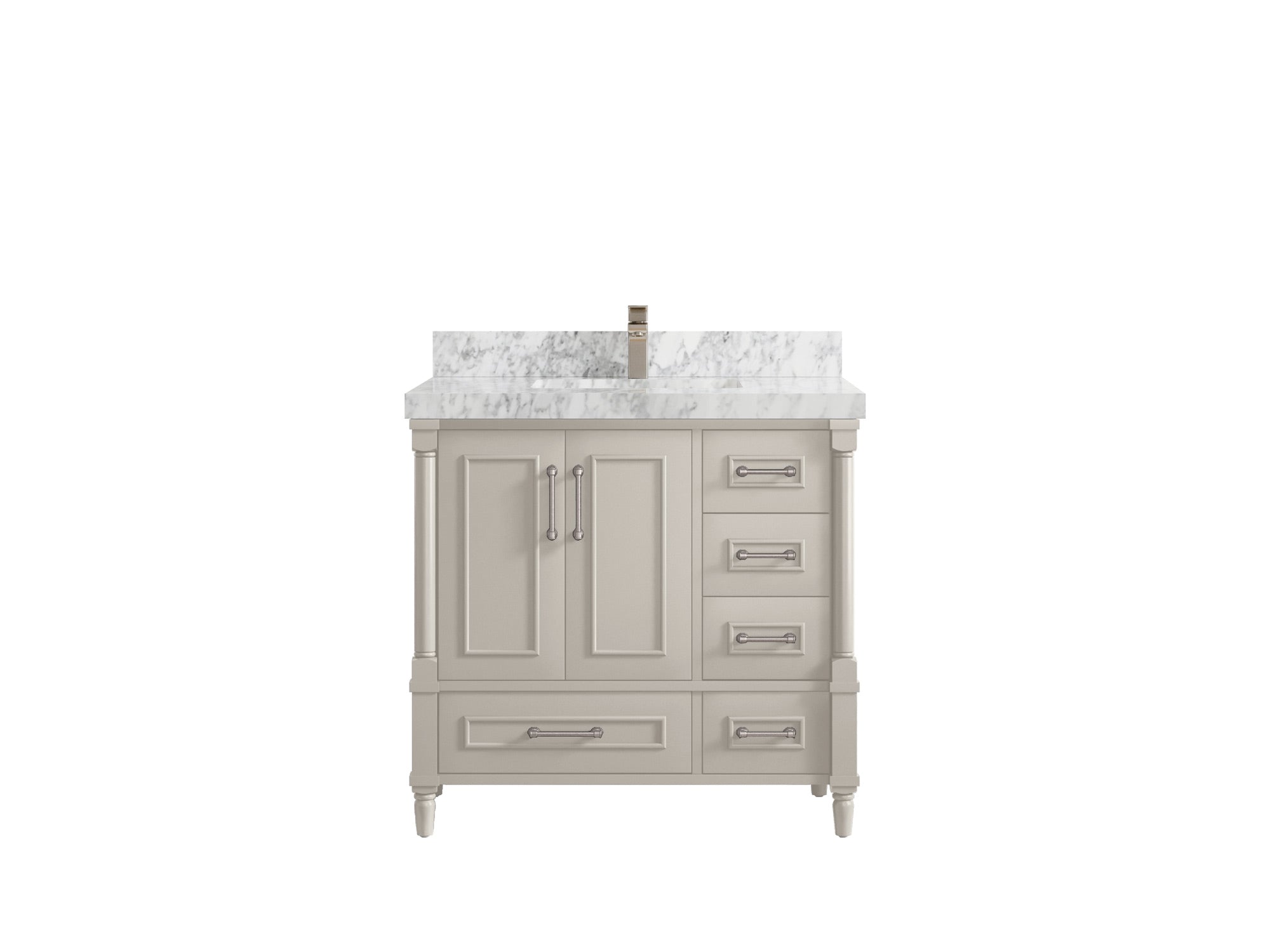 Aberdeen 36 in. W x 22 in. D Center Sink Bathroom Vanity - Willow Bath and Vanity