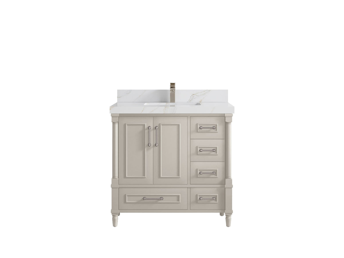 Aberdeen 36 in. W x 22 in. D Center Sink Bathroom Vanity - Willow Bath and Vanity