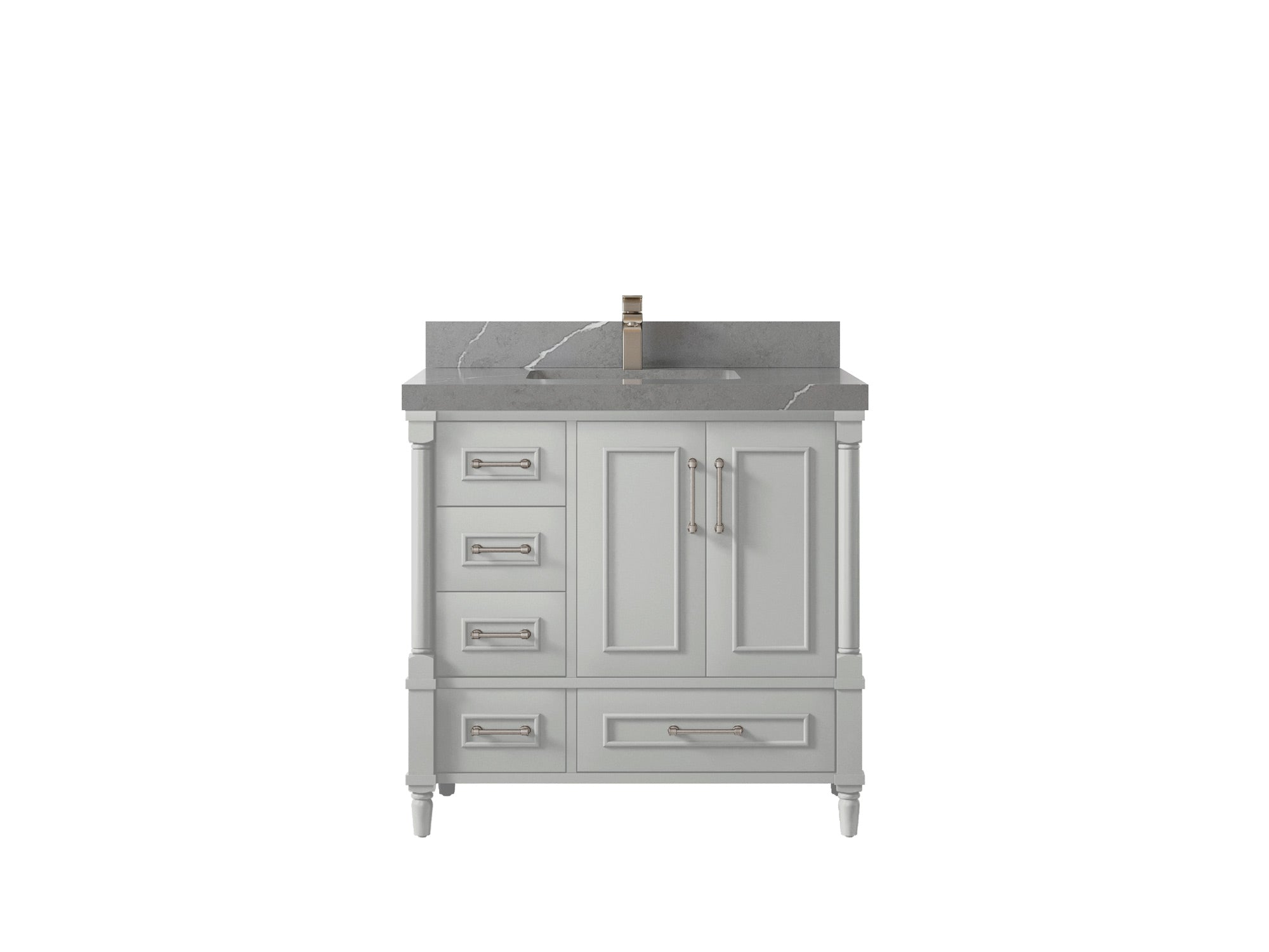 Aberdeen 36 in. W x 22 in. D Center Sink Bathroom Vanity - Willow Bath and Vanity