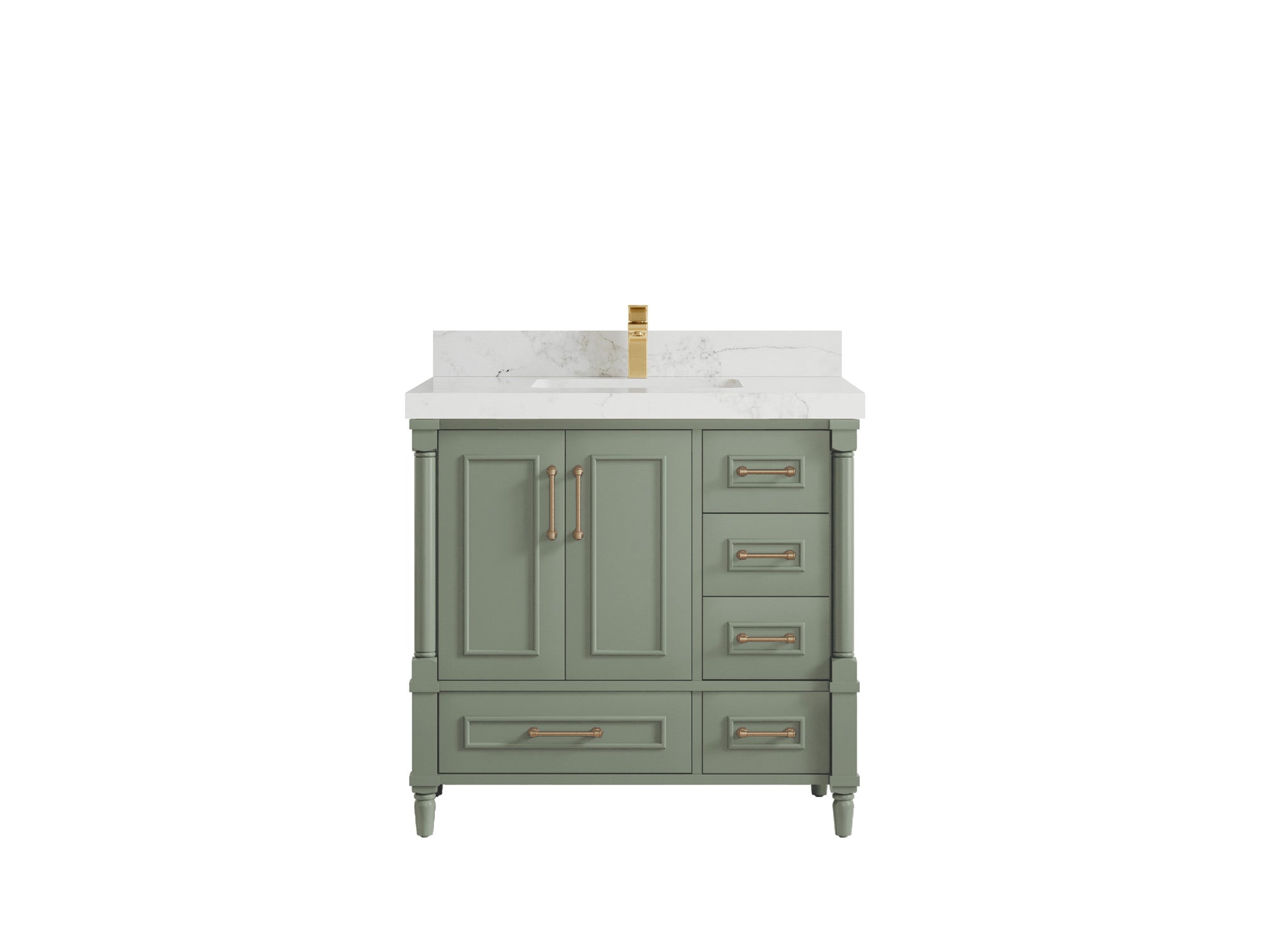 Aberdeen 36 in. W x 22 in. D Center Sink Bathroom Vanity - Willow Bath and Vanity