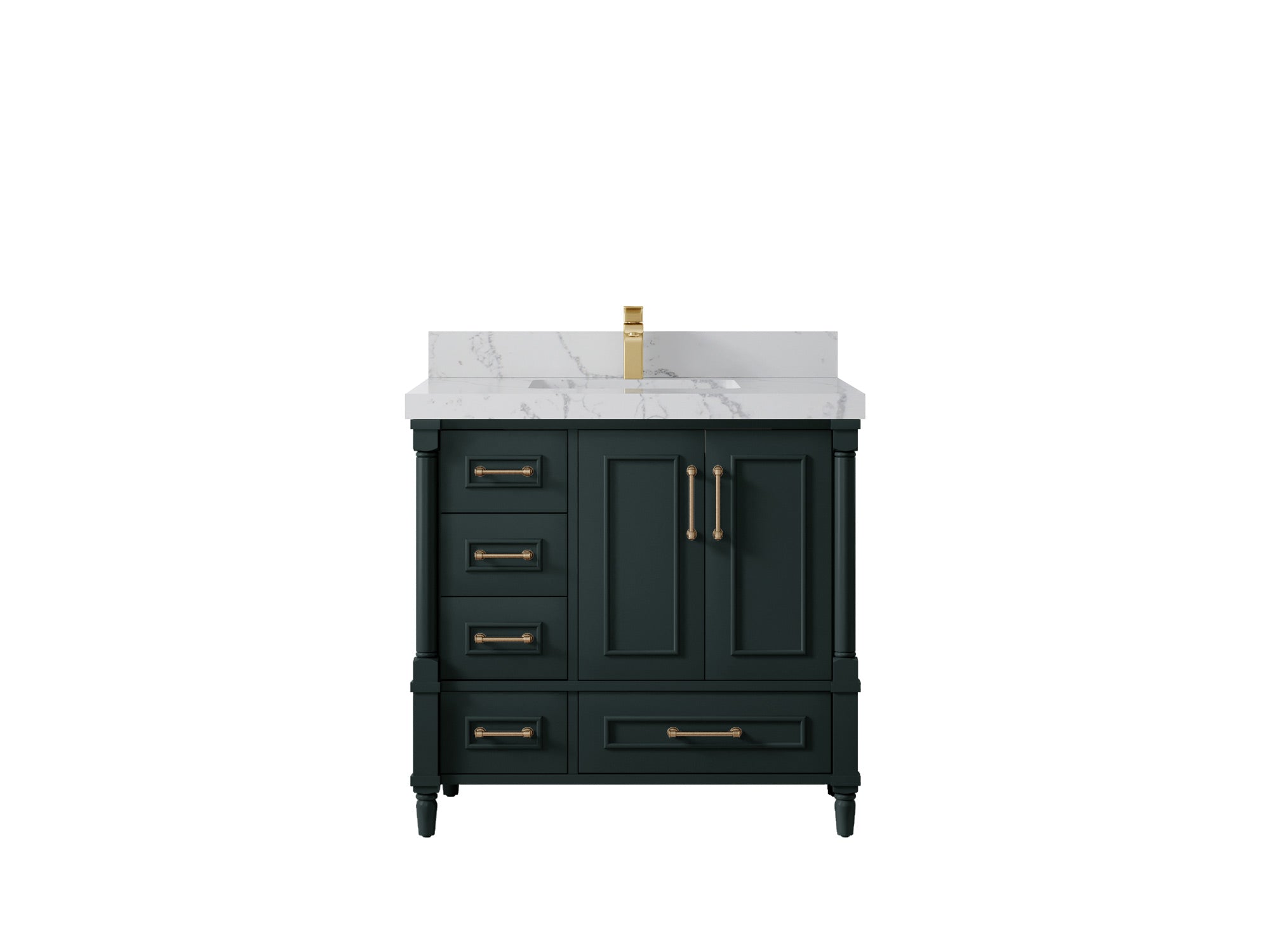 Aberdeen 36 in. W x 22 in. D Center Sink Bathroom Vanity - Willow Bath and Vanity