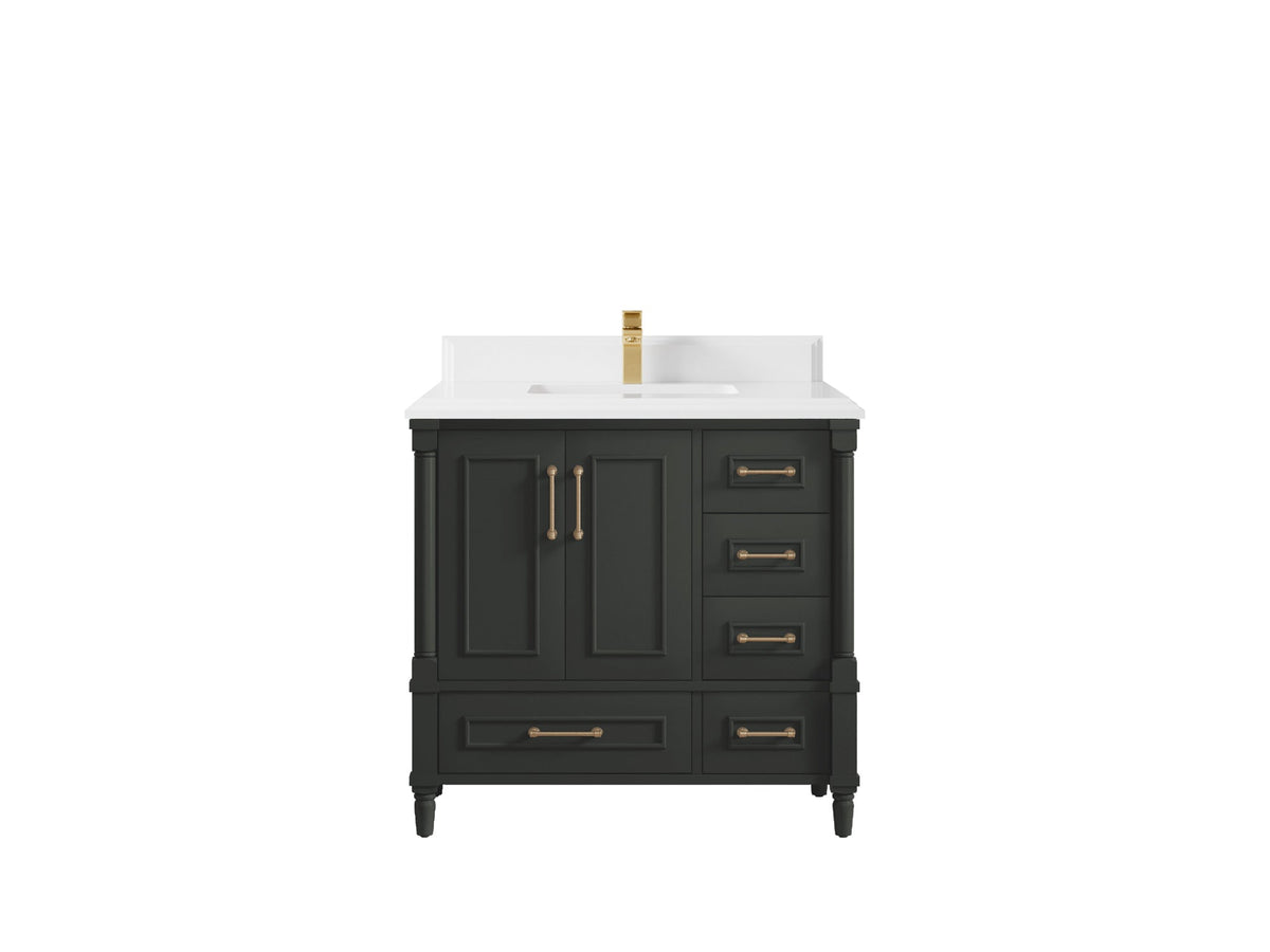 Aberdeen 36 in. W x 22 in. D Center Sink Bathroom Vanity - Willow Bath and Vanity