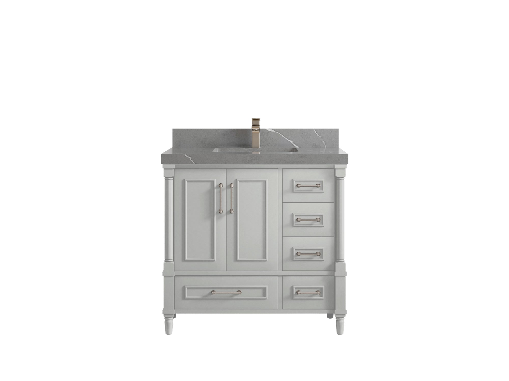 Aberdeen 36 in. W x 22 in. D Center Sink Bathroom Vanity - Willow Bath and Vanity
