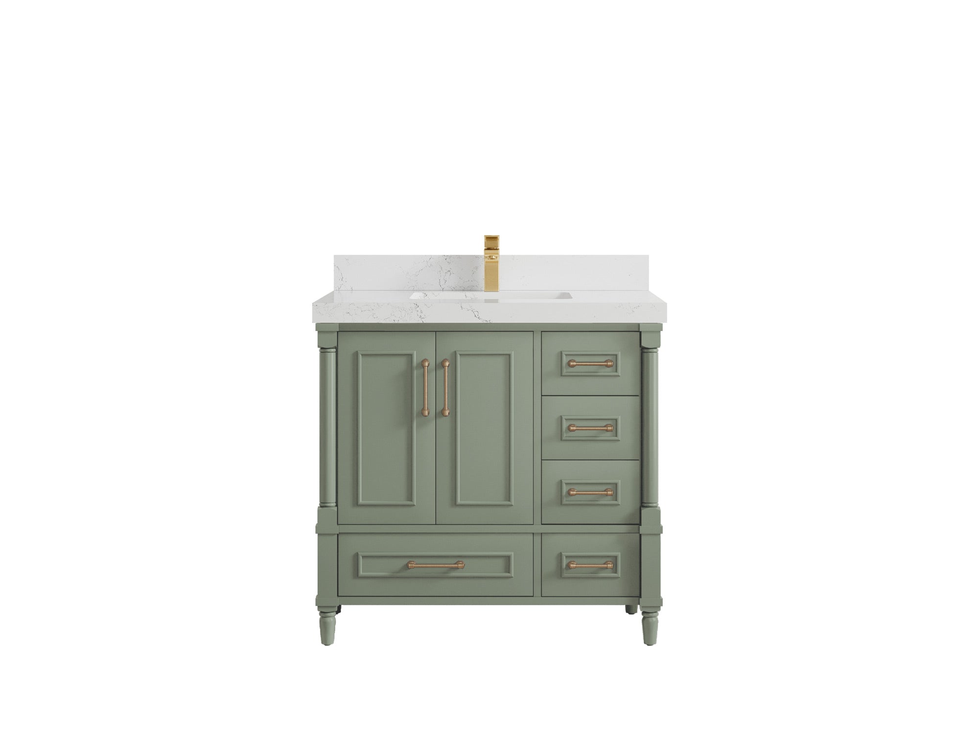 Aberdeen 36 in. W x 22 in. D Center Sink Bathroom Vanity - Willow Bath and Vanity
