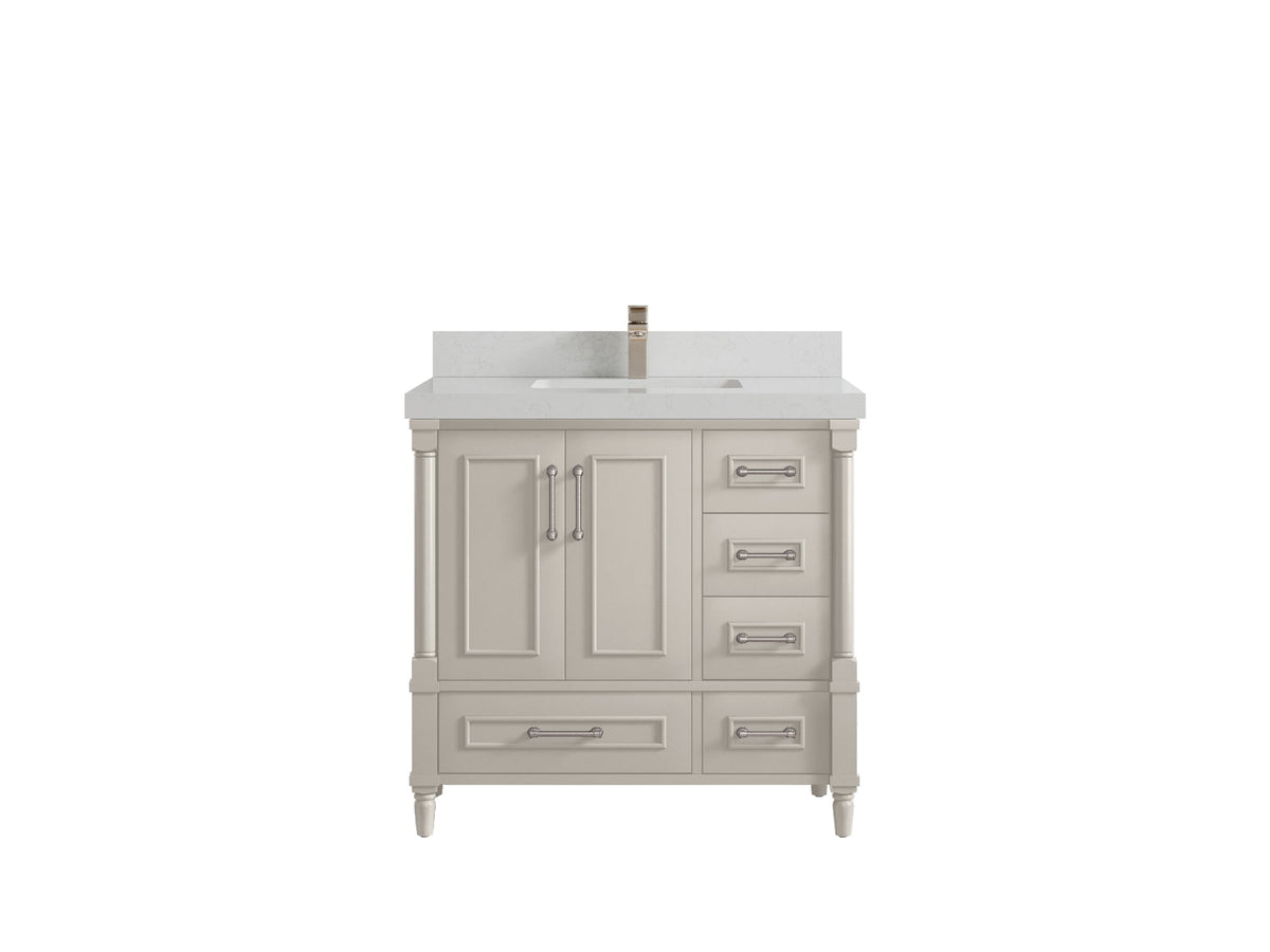 Aberdeen 36 in. W x 22 in. D Center Sink Bathroom Vanity - Willow Bath and Vanity