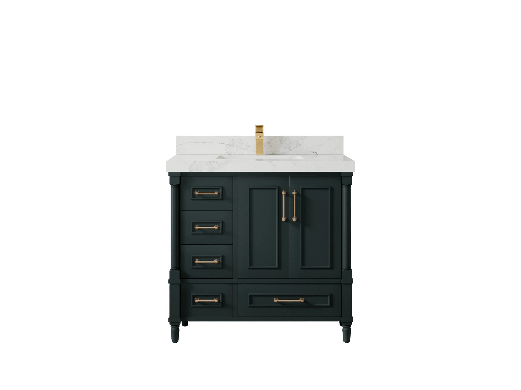 Aberdeen 36 in. W x 22 in. D Center Sink Bathroom Vanity - Willow Bath and Vanity