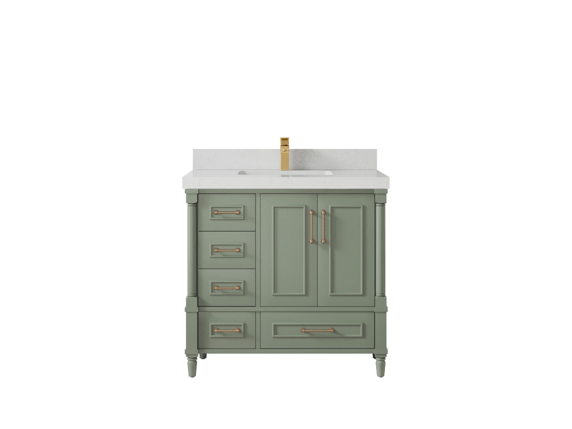 Aberdeen 36 in. W x 22 in. D Center Sink Bathroom Vanity - Willow Bath and Vanity