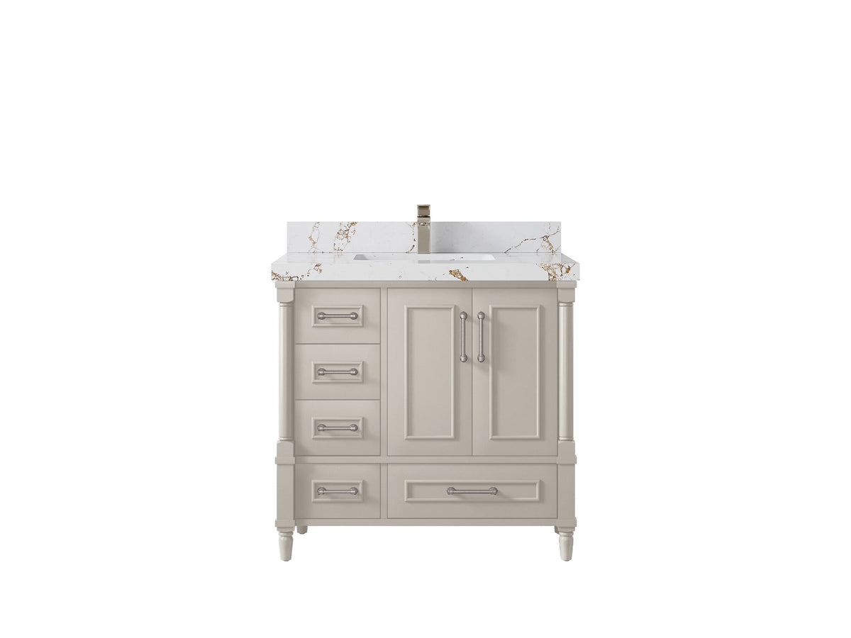 Aberdeen 36 in. W x 22 in. D Center Sink Bathroom vanity - Willow Bath and Vanity