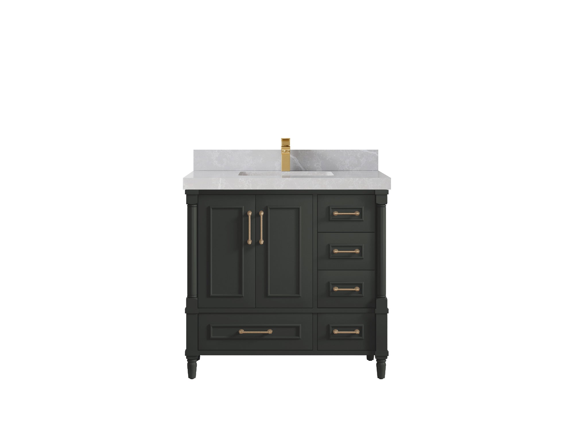 Aberdeen 36 in. W x 22 in. D Center Sink Bathroom Vanity - Willow Bath and Vanity