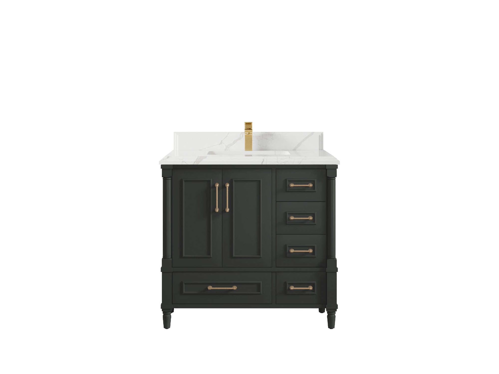 Aberdeen 36 in. W x 22 in. D Center Sink Bathroom Vanity - Willow Bath and Vanity