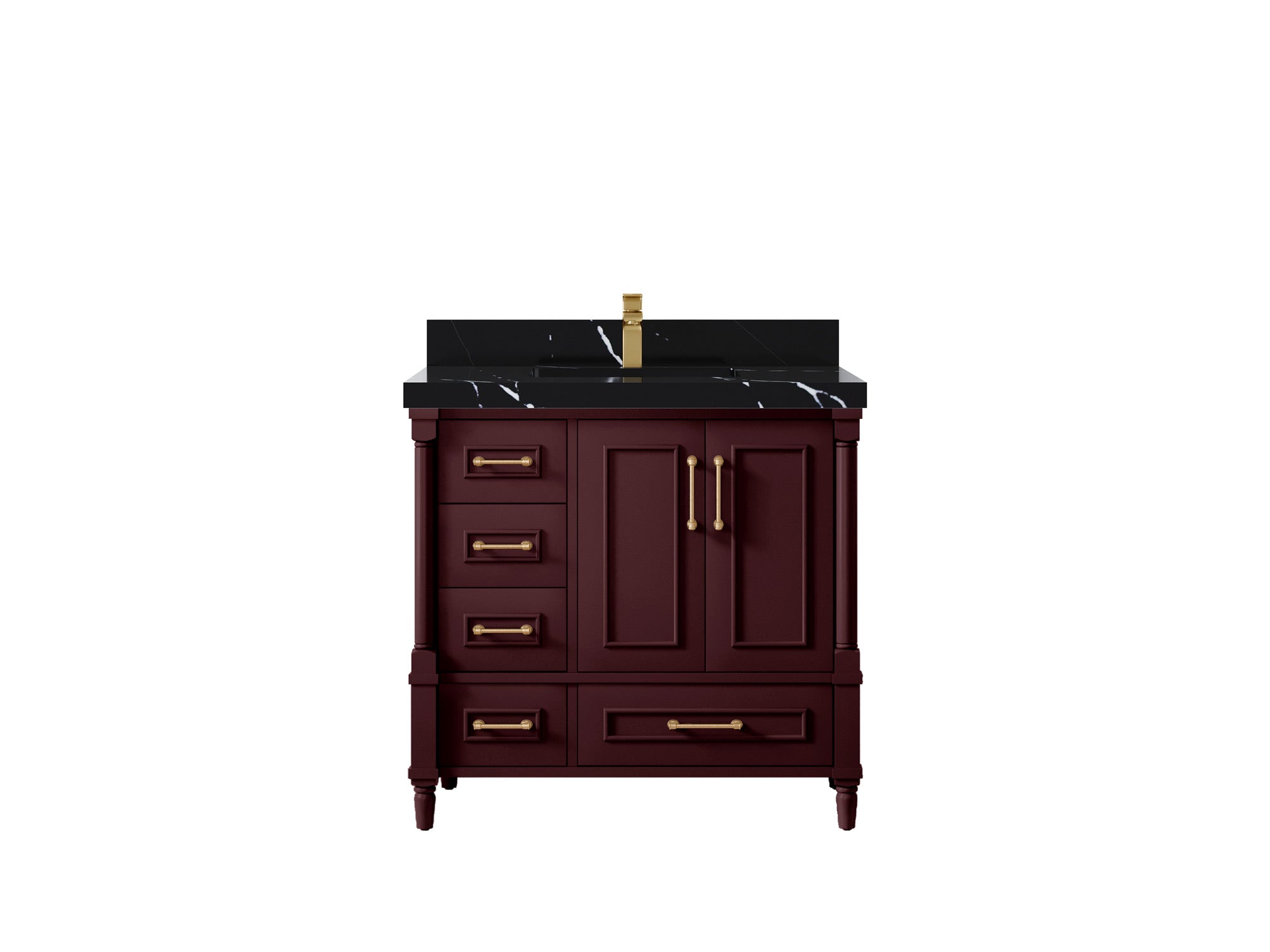 Aberdeen 36 in. W x 22 in. D Center Sink Bathroom Vanity - Willow Bath and Vanity