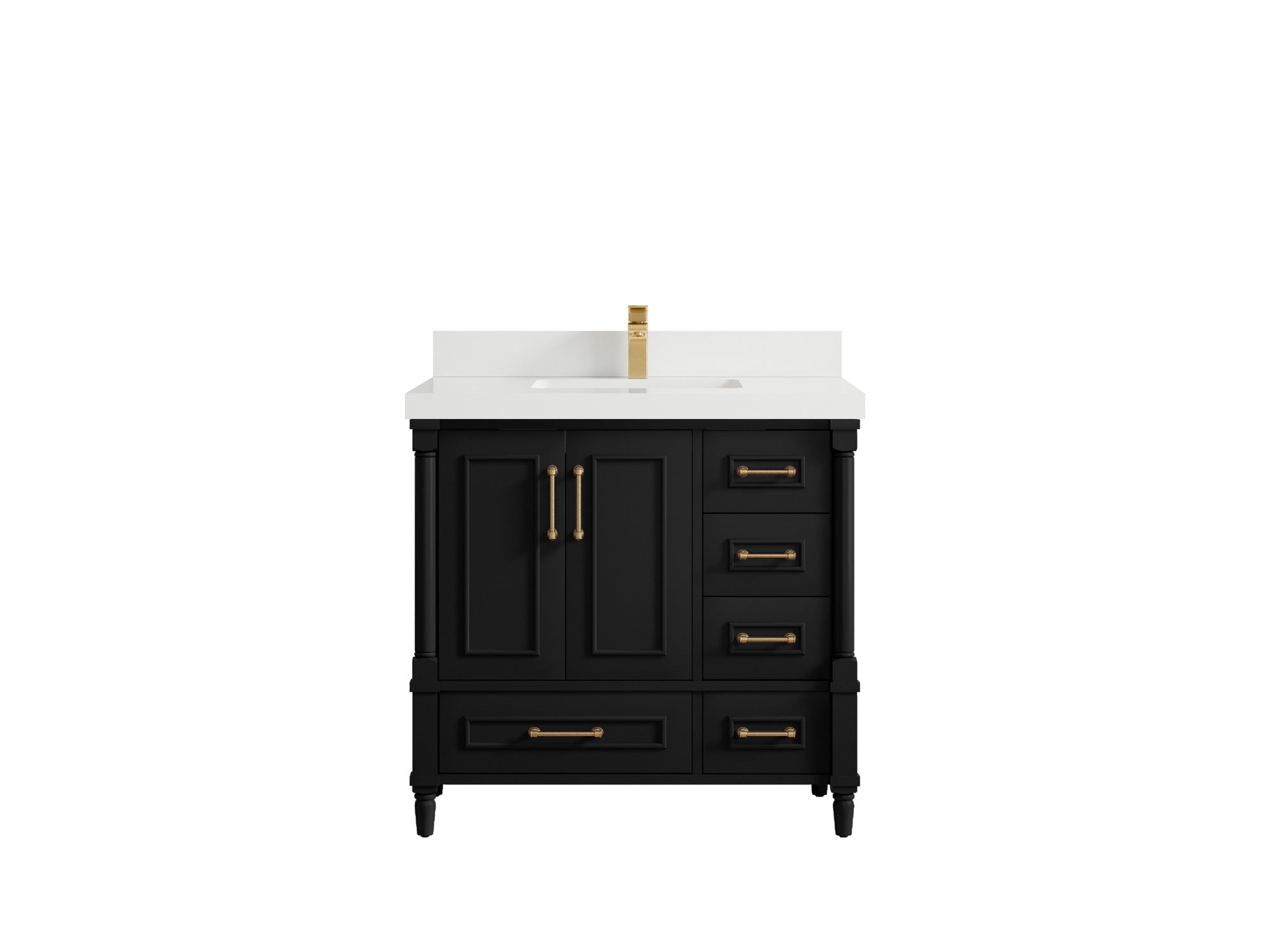 Aberdeen 36 in. W x 22 in. D Center Sink Bathroom Vanity - Willow Bath and Vanity