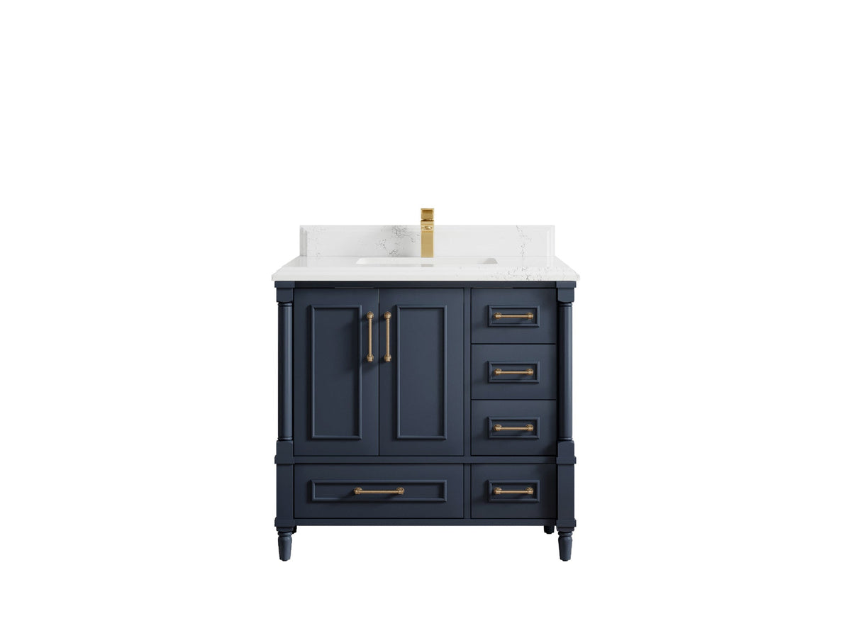 Aberdeen 36 in. W x 22 in. D Center Sink Bathroom Vanity - Willow Bath and Vanity