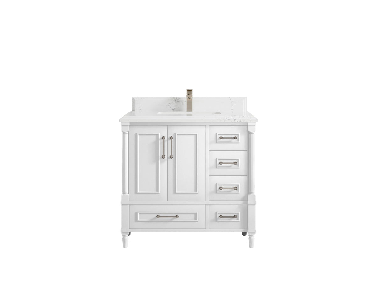 Aberdeen 36 in. W x 22 in. D Center Sink Bathroom Vanity - Willow Bath and Vanity