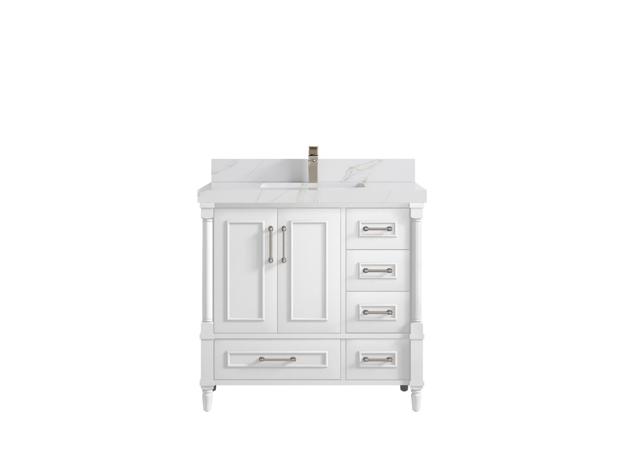 Aberdeen 36 in. W x 22 in. D Center Sink Bathroom Vanity - Willow Bath and Vanity