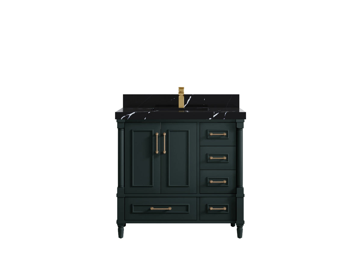 Aberdeen 36 in. W x 22 in. D Center Sink Bathroom Vanity - Willow Bath and Vanity