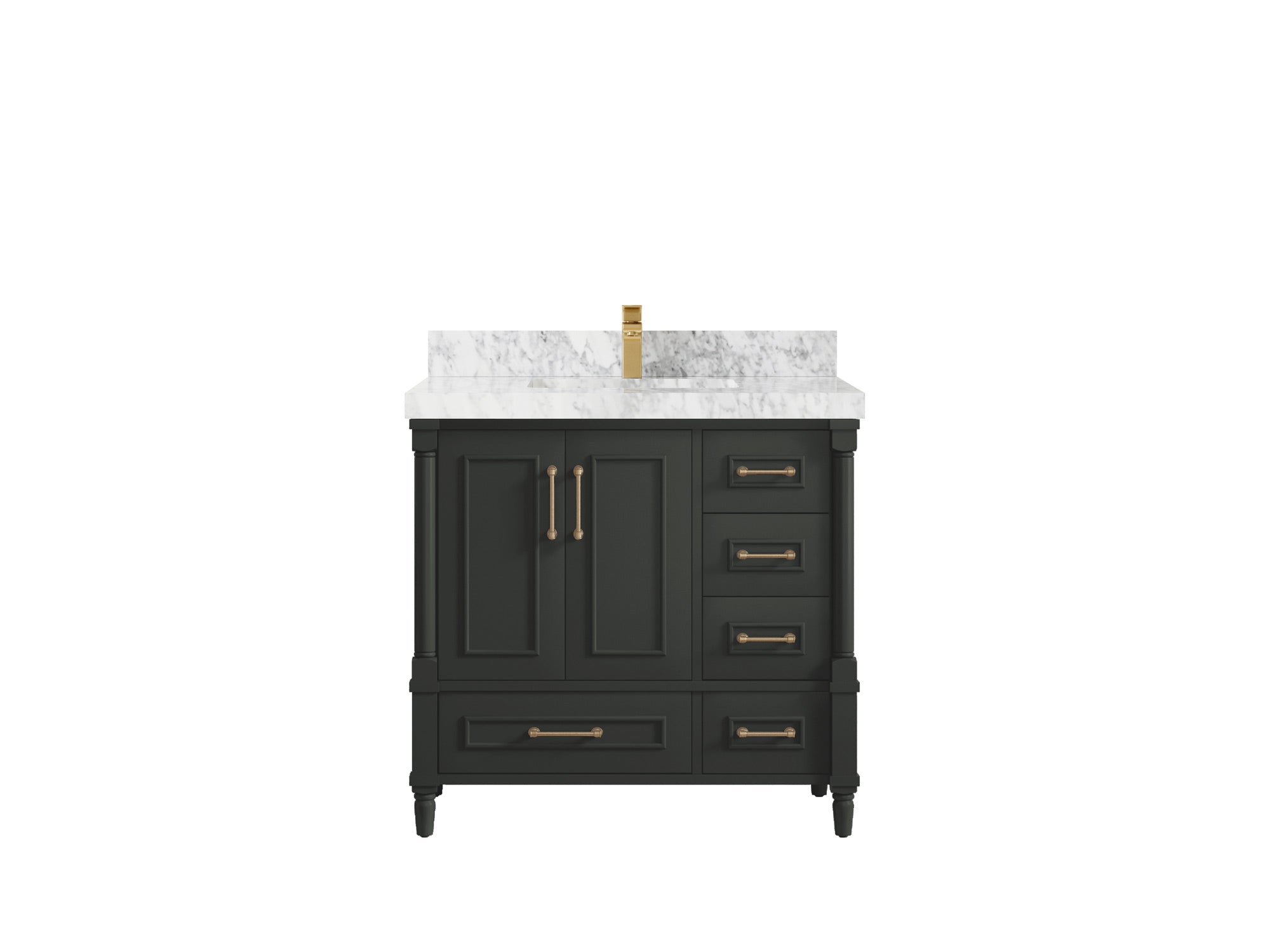 Aberdeen 36 in. W x 22 in. D Center Sink Bathroom Vanity - Willow Bath and Vanity