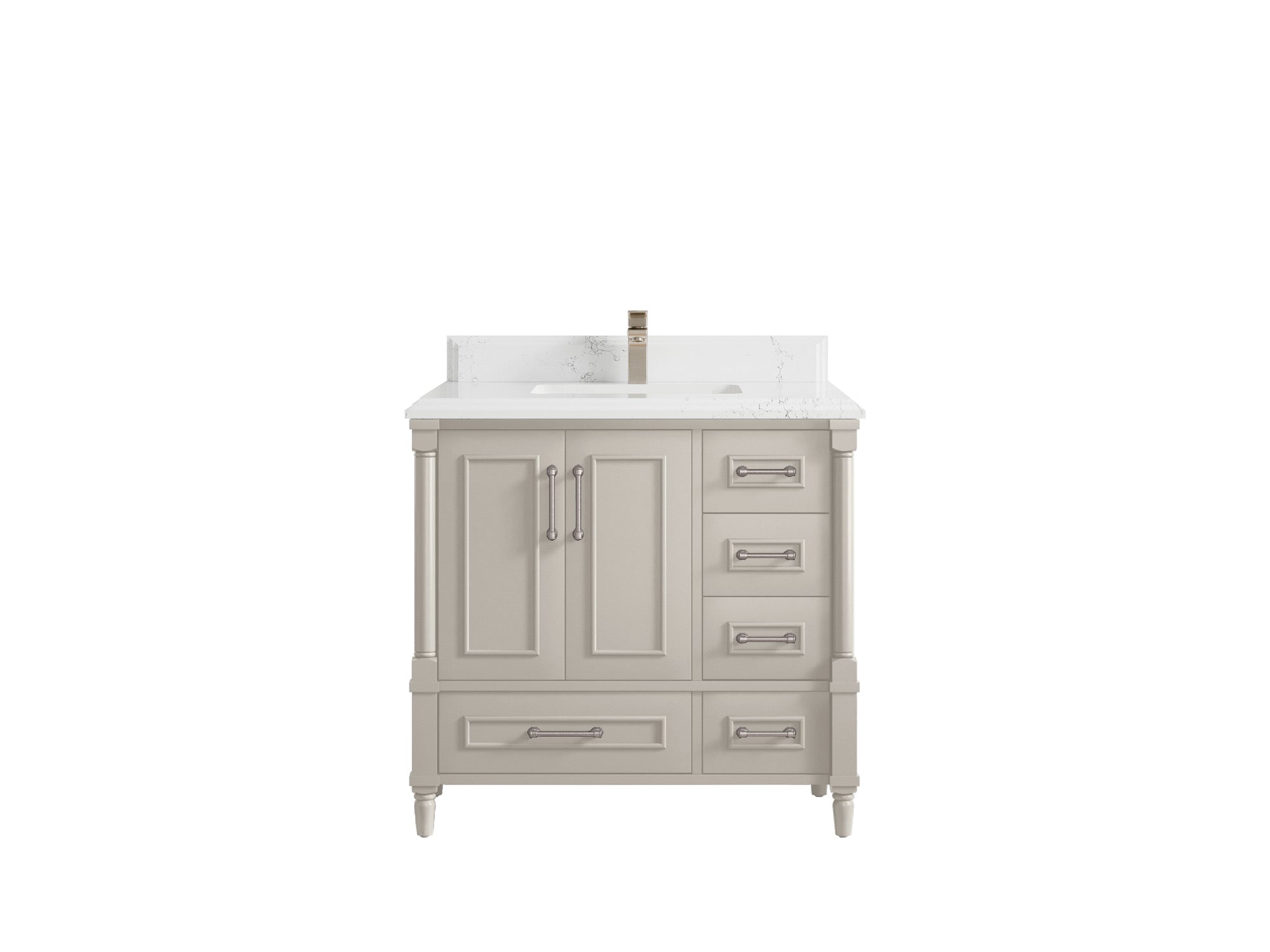 Aberdeen 36 in. W x 22 in. D Center Sink Bathroom Vanity - Willow Bath and Vanity