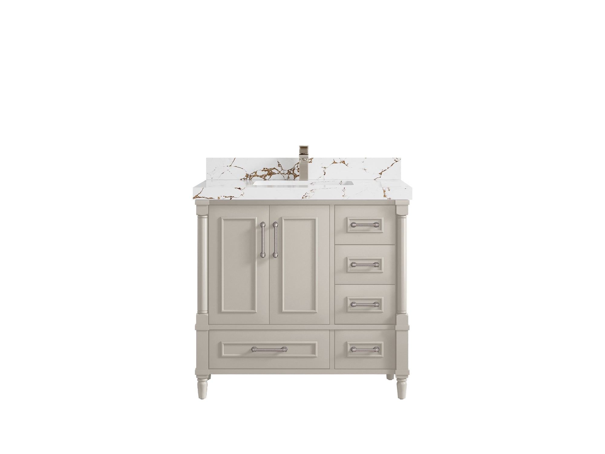 Aberdeen 36 in. W x 22 in. D Center Sink Bathroom Vanity - Willow Bath and Vanity