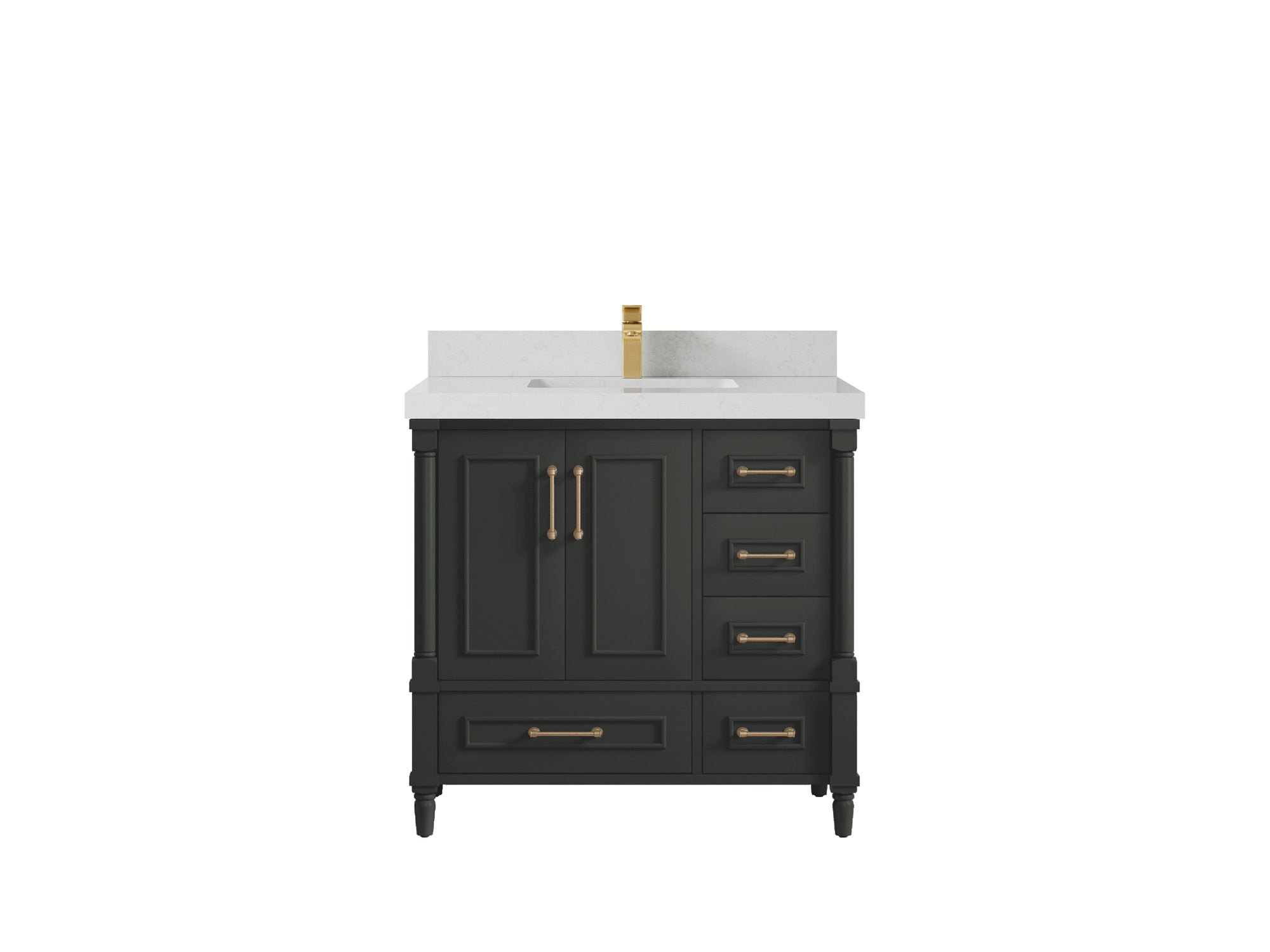 Aberdeen 36 in. W x 22 in. D Center Sink Bathroom Vanity - Willow Bath and Vanity
