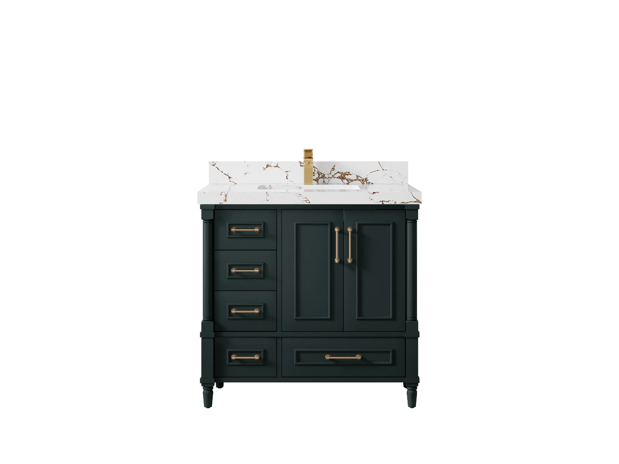 Aberdeen 36 in. W x 22 in. D Center Sink Bathroom Vanity - Willow Bath and Vanity