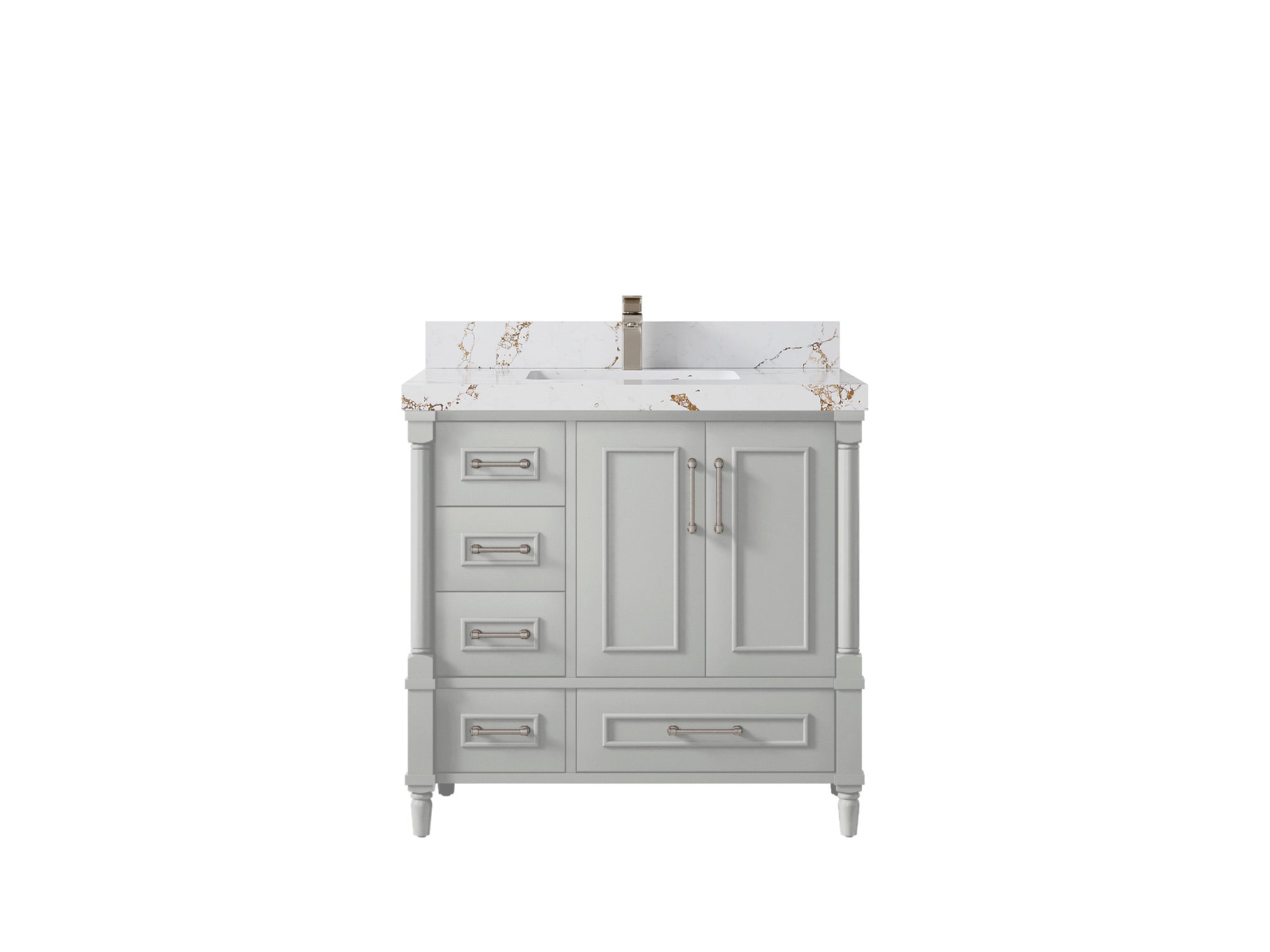 Aberdeen 36 in. W x 22 in. D Center Sink Bathroom Vanity - Willow Bath and Vanity