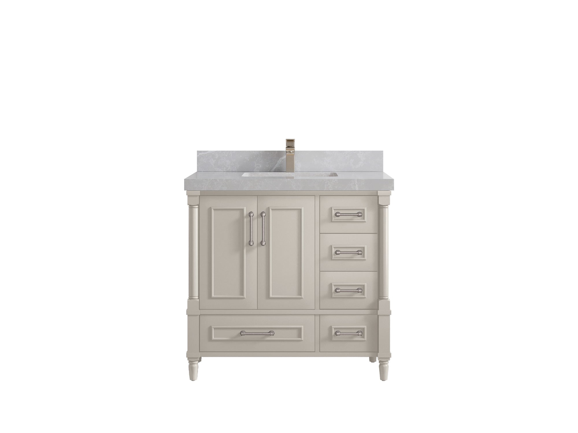 Aberdeen 36 in. W x 22 in. D Center Sink Bathroom Vanity - Willow Bath and Vanity