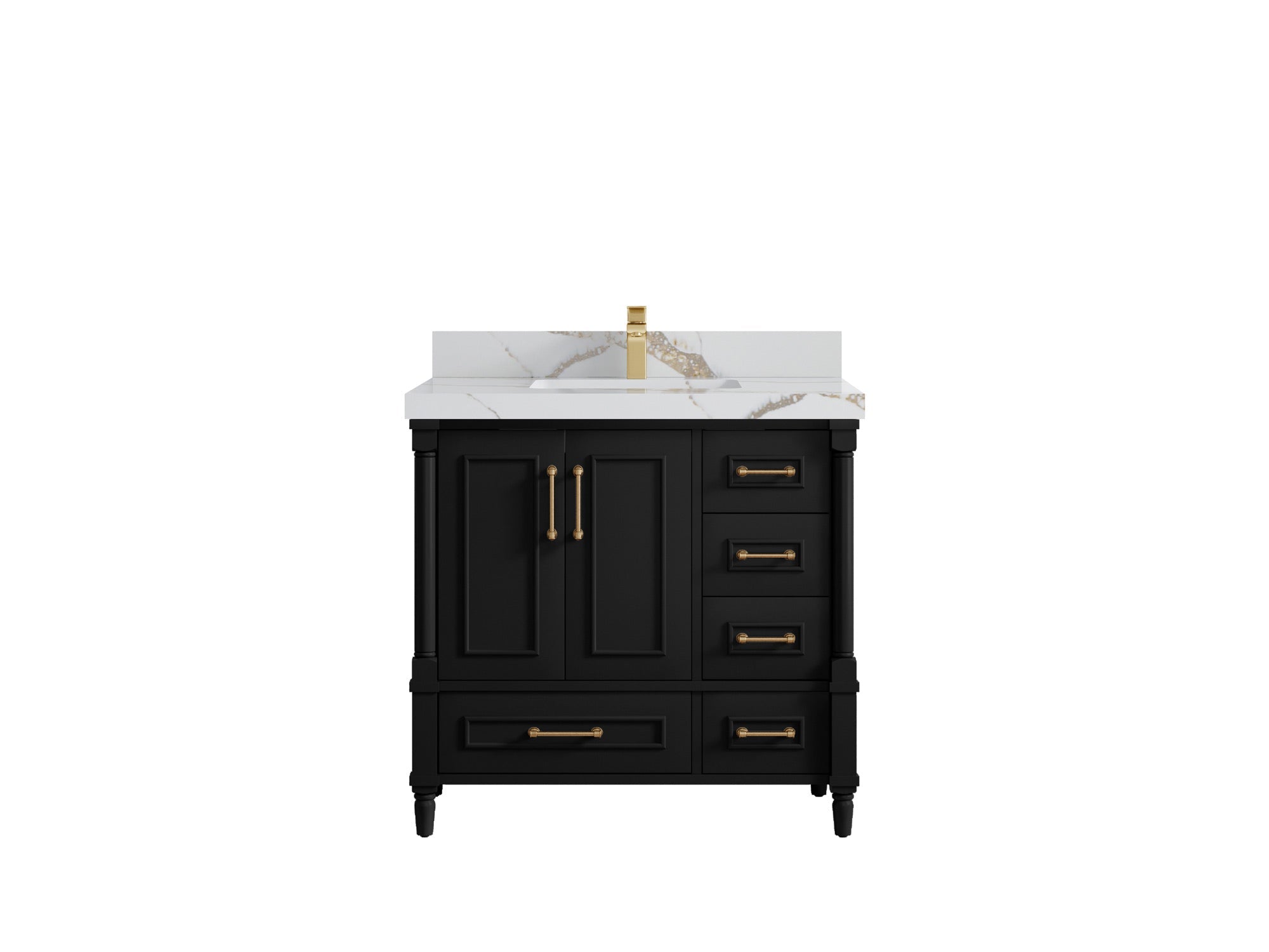 Aberdeen 36 in. W x 22 in. D Center Sink Bathroom Vanity - Willow Bath and Vanity