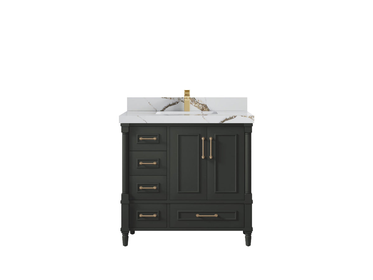 Aberdeen 36 in. W x 22 in. D Center Sink Bathroom Vanity - Willow Bath and Vanity