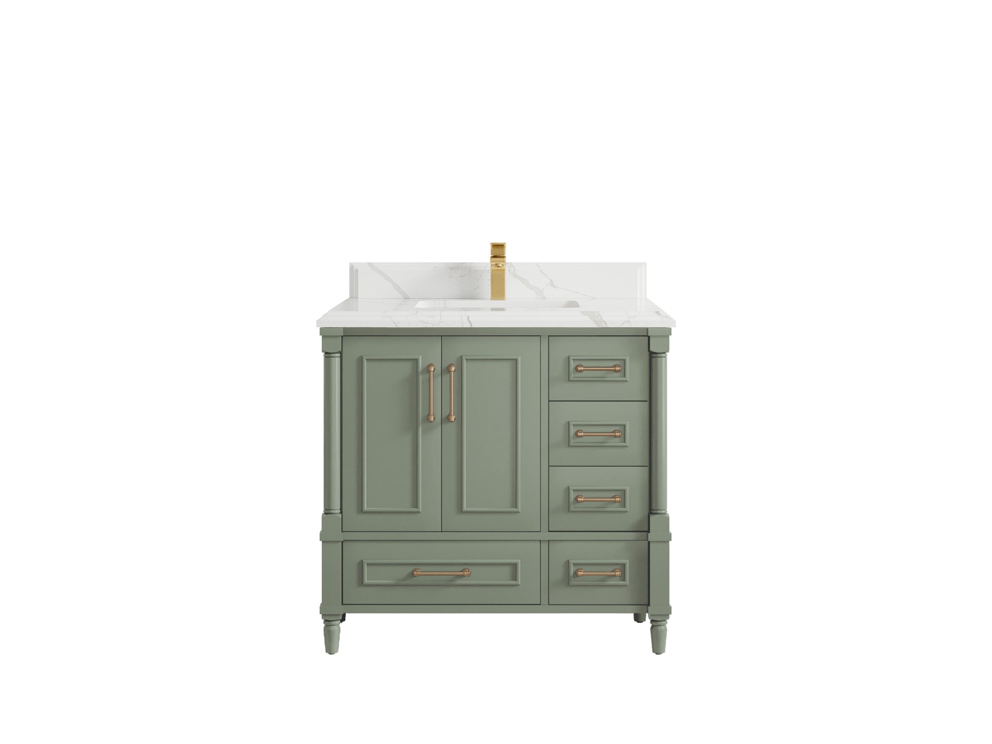 Aberdeen 36 in. W x 22 in. D Center Sink Bathroom Vanity - Willow Bath and Vanity