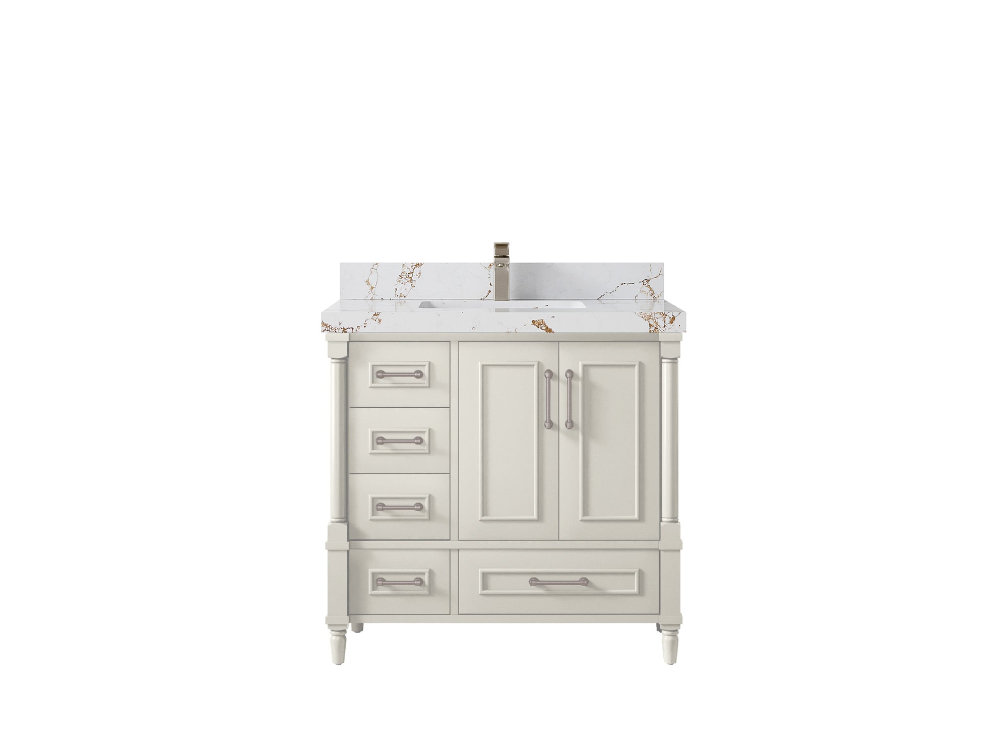 Aberdeen 36 in. W x 22 in. D Center Sink Bathroom Vanity - Willow Bath and Vanity