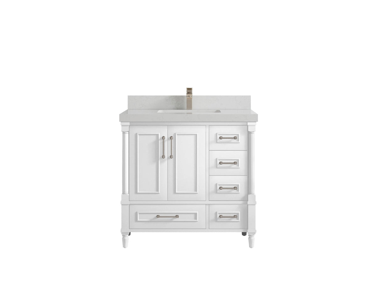 Aberdeen 36 in. W x 22 in. D Center Sink Bathroom Vanity - Willow Bath and Vanity