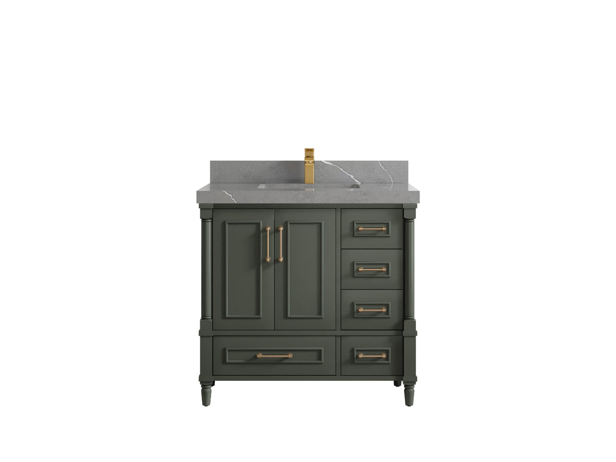 Aberdeen 36 in. W x 22 in. D Center Sink Bathroom Vanity - Willow Bath and Vanity
