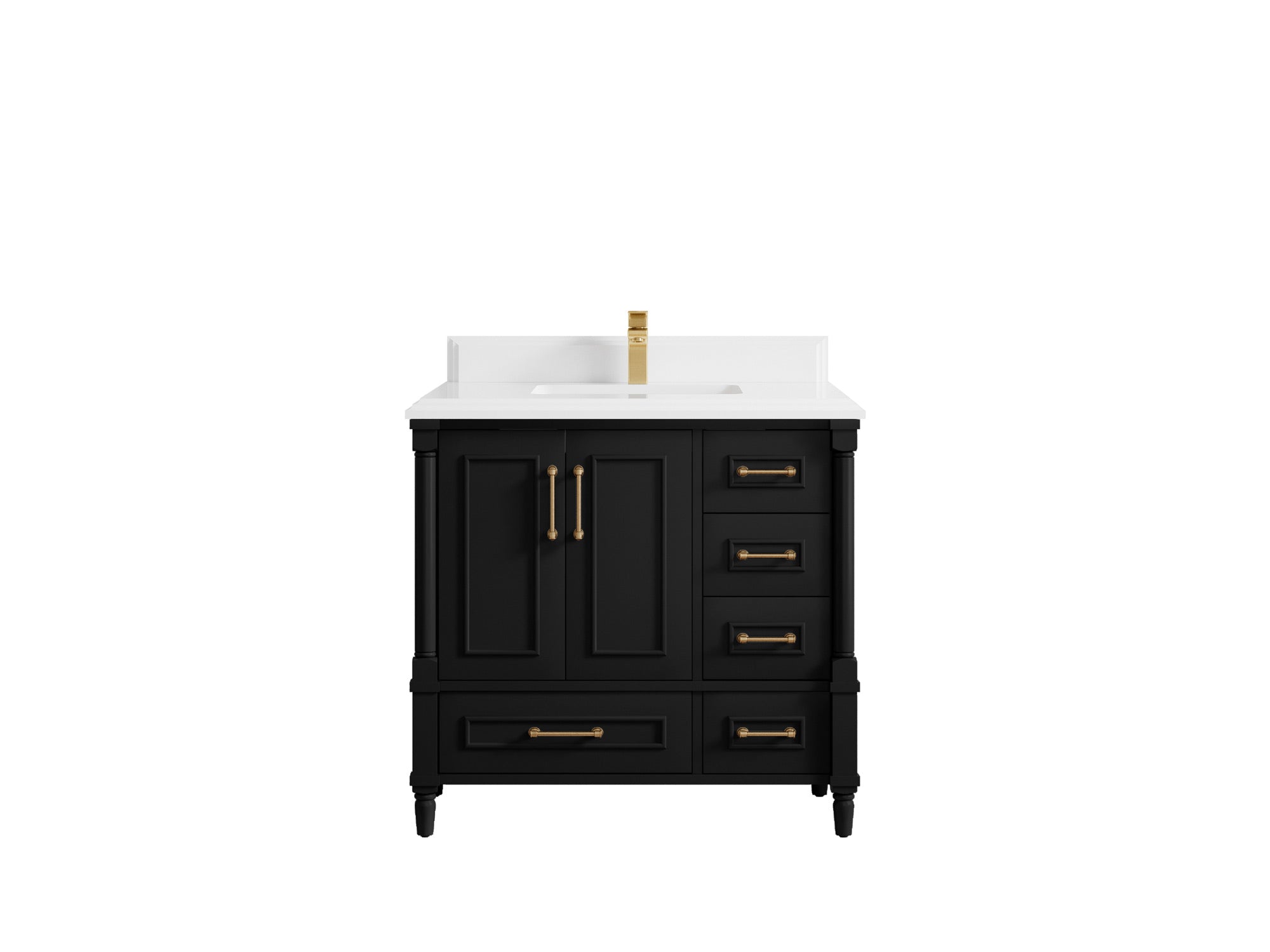 Aberdeen 36 in. W x 22 in. D Center Sink Bathroom Vanity - Willow Bath and Vanity