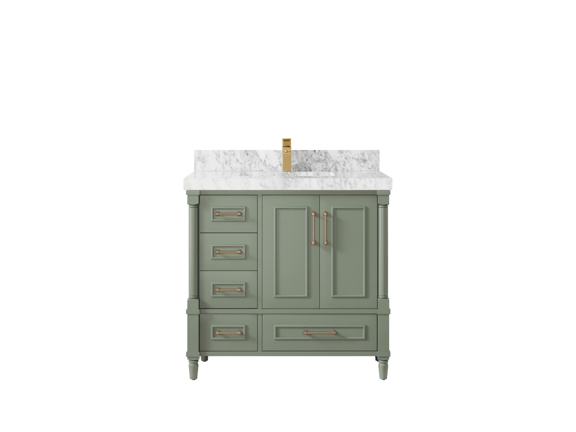Aberdeen 36 in. W x 22 in. D Center Sink Bathroom Vanity - Willow Bath and Vanity