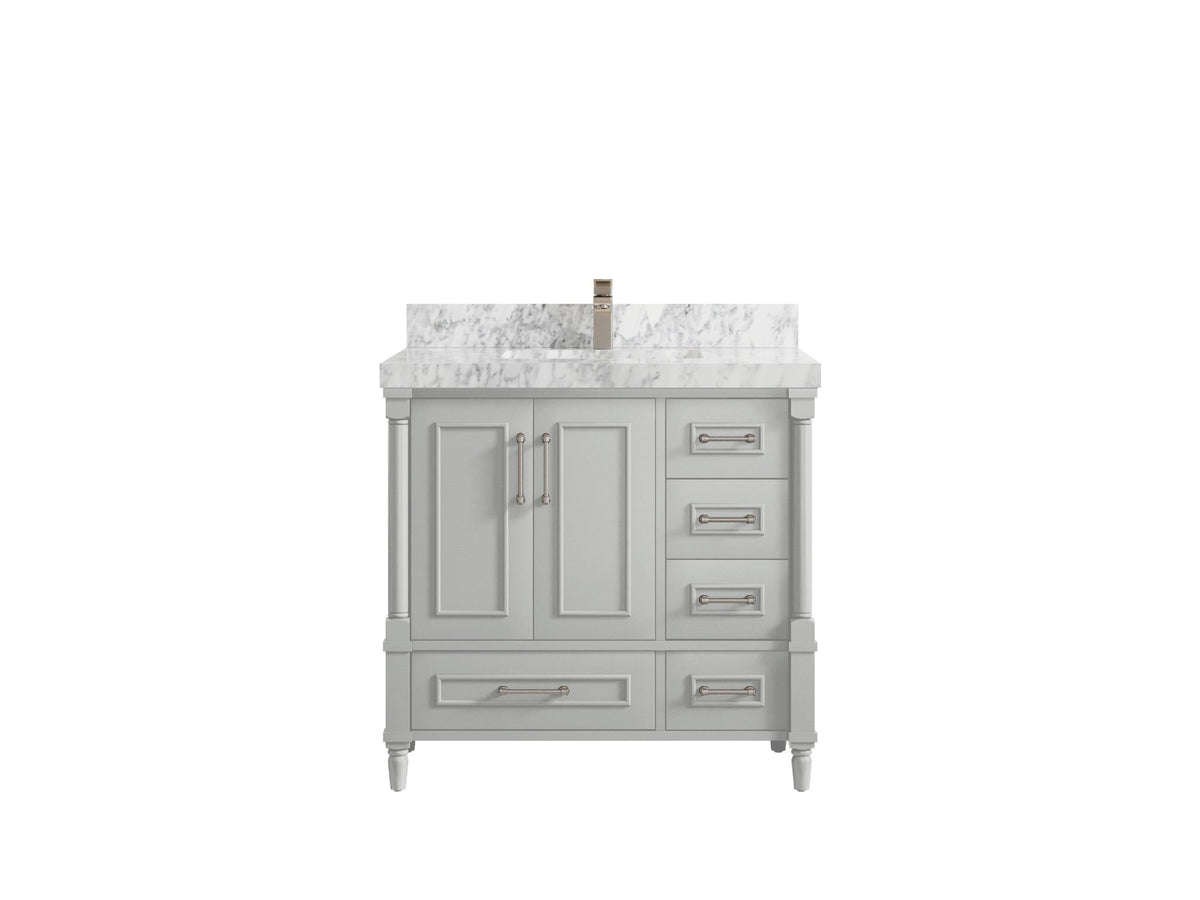 Aberdeen 36 in. W x 22 in. D Center Sink Bathroom Vanity - Willow Bath and Vanity