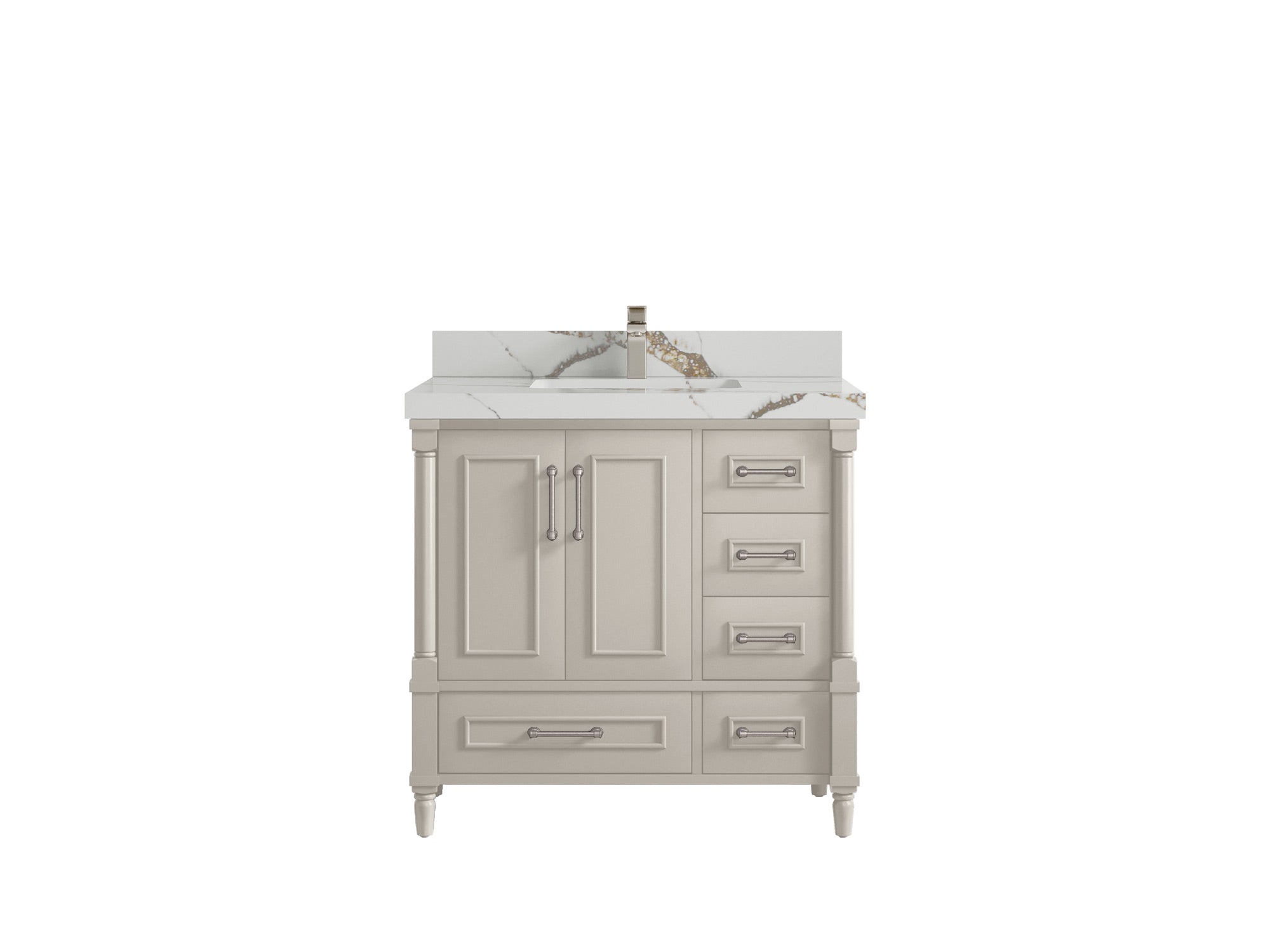 Aberdeen 36 in. W x 22 in. D Center Sink Bathroom Vanity - Willow Bath and Vanity
